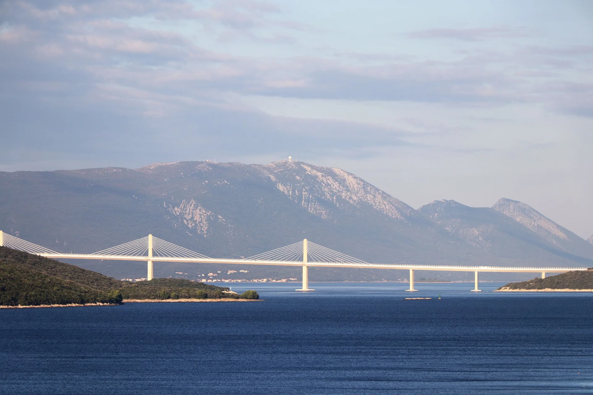 Pelješac bridge over the Adriatic Sea